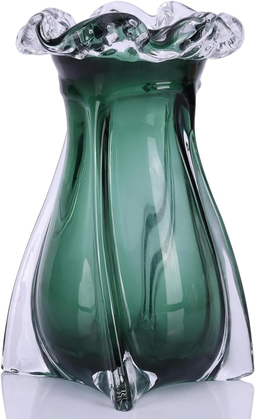 Green Modern Art Decor Glass Vase