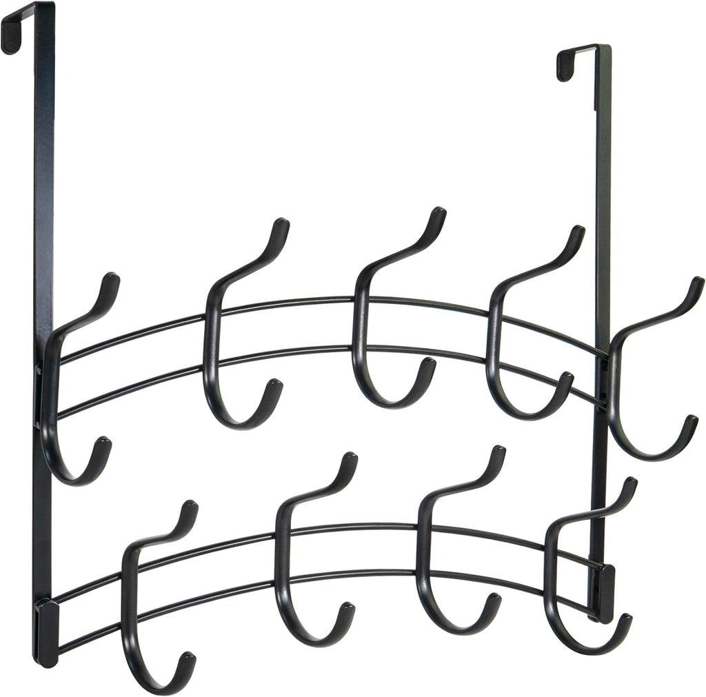 18 Hooks Black Door Hanger