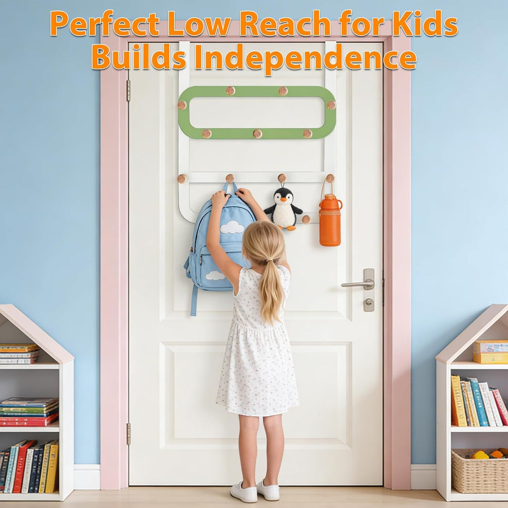 14 Ball Hooks Kids Door Hanger