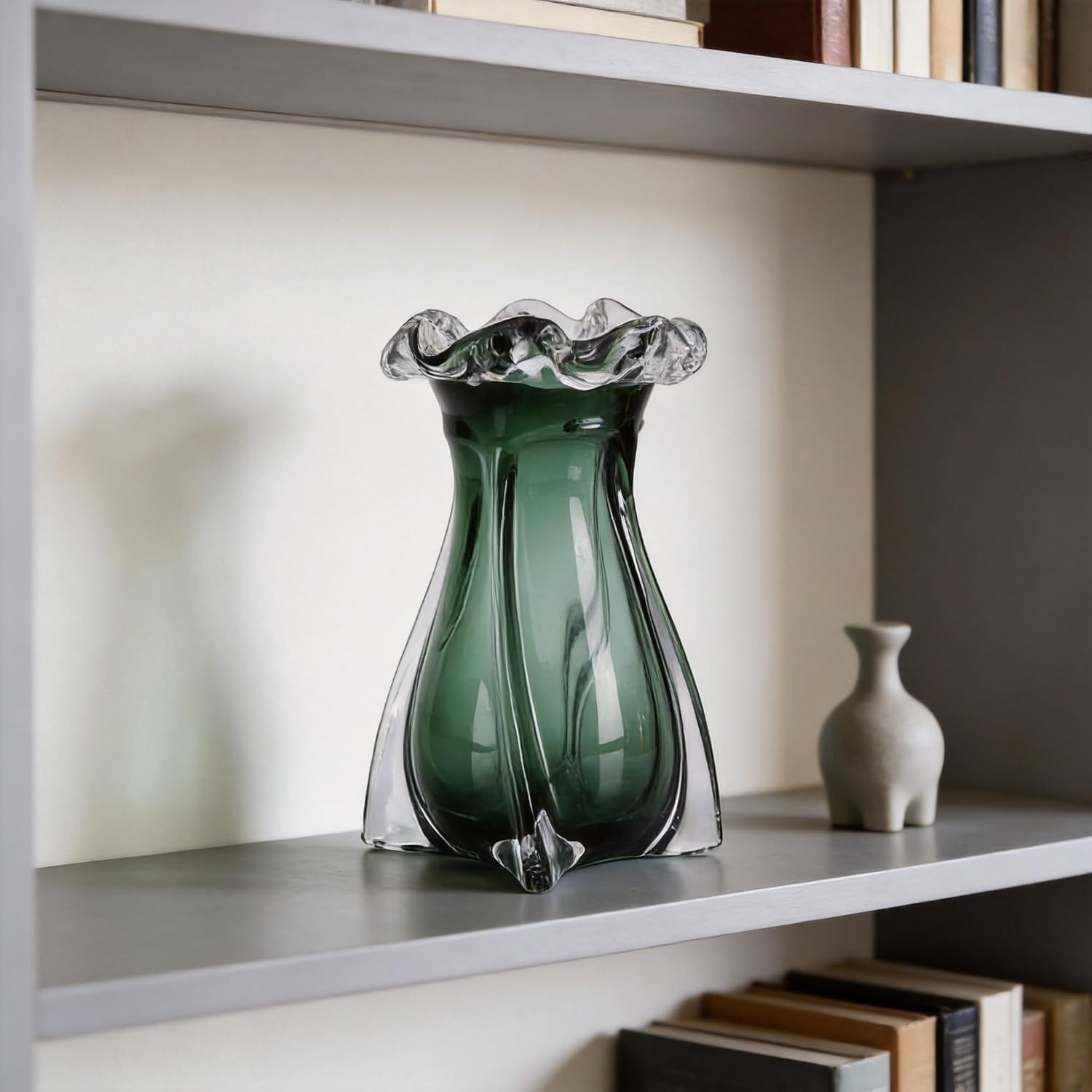 Green Modern Art Decor Glass Vase