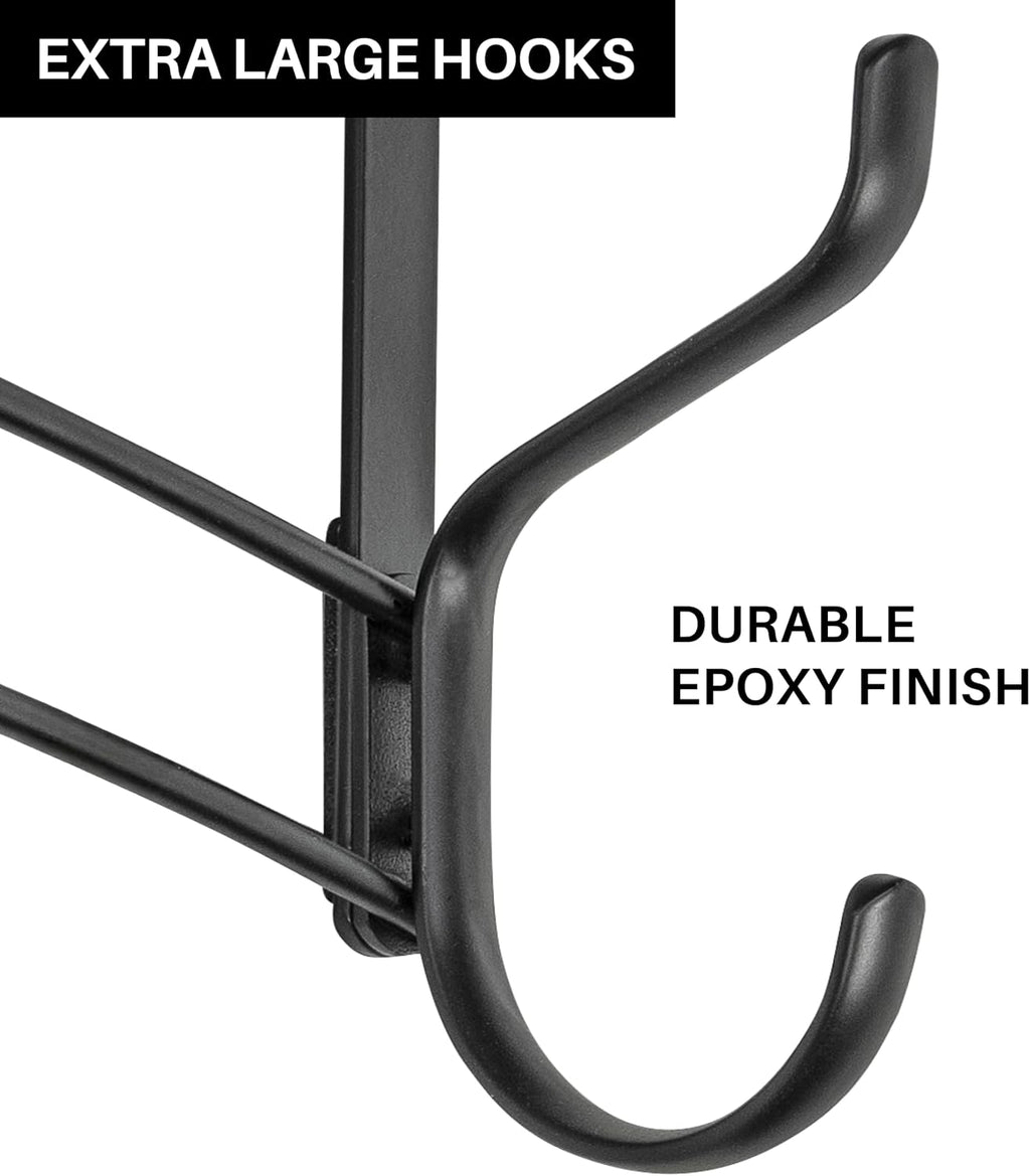 18 Hooks Black Door Hanger