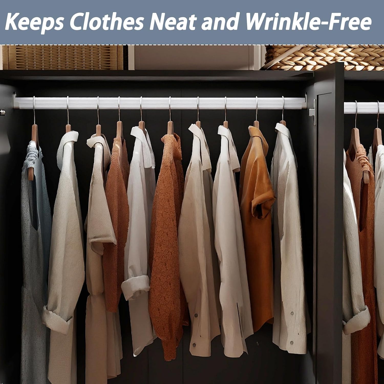 Black Tall Wardrobe Closet with Drawers