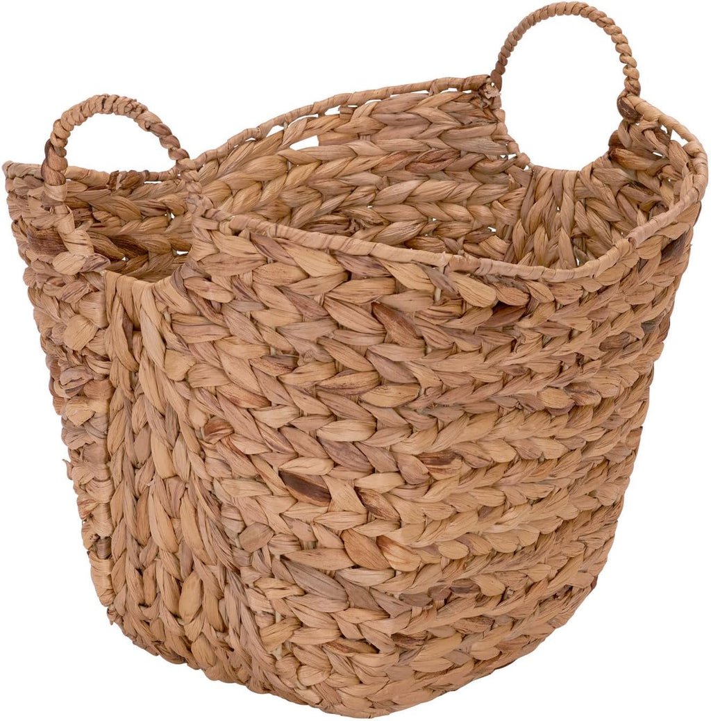 Tall Water Hyacinth Storage Basket ML-4002