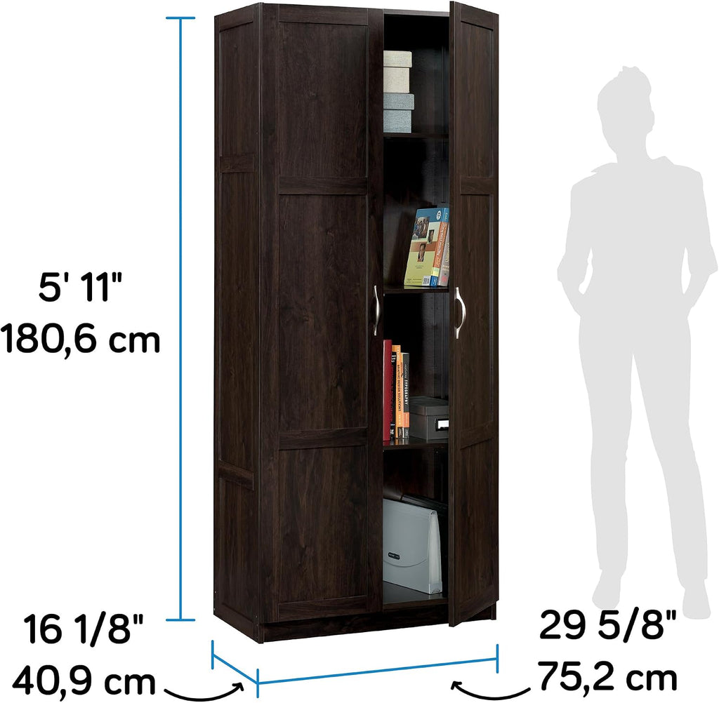 Cinnamon Cherry Tall Pantry Storage Cabinet
