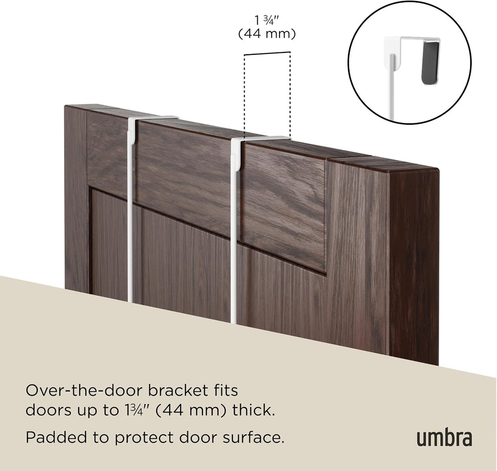 White Natural Multi Door Coat Rack