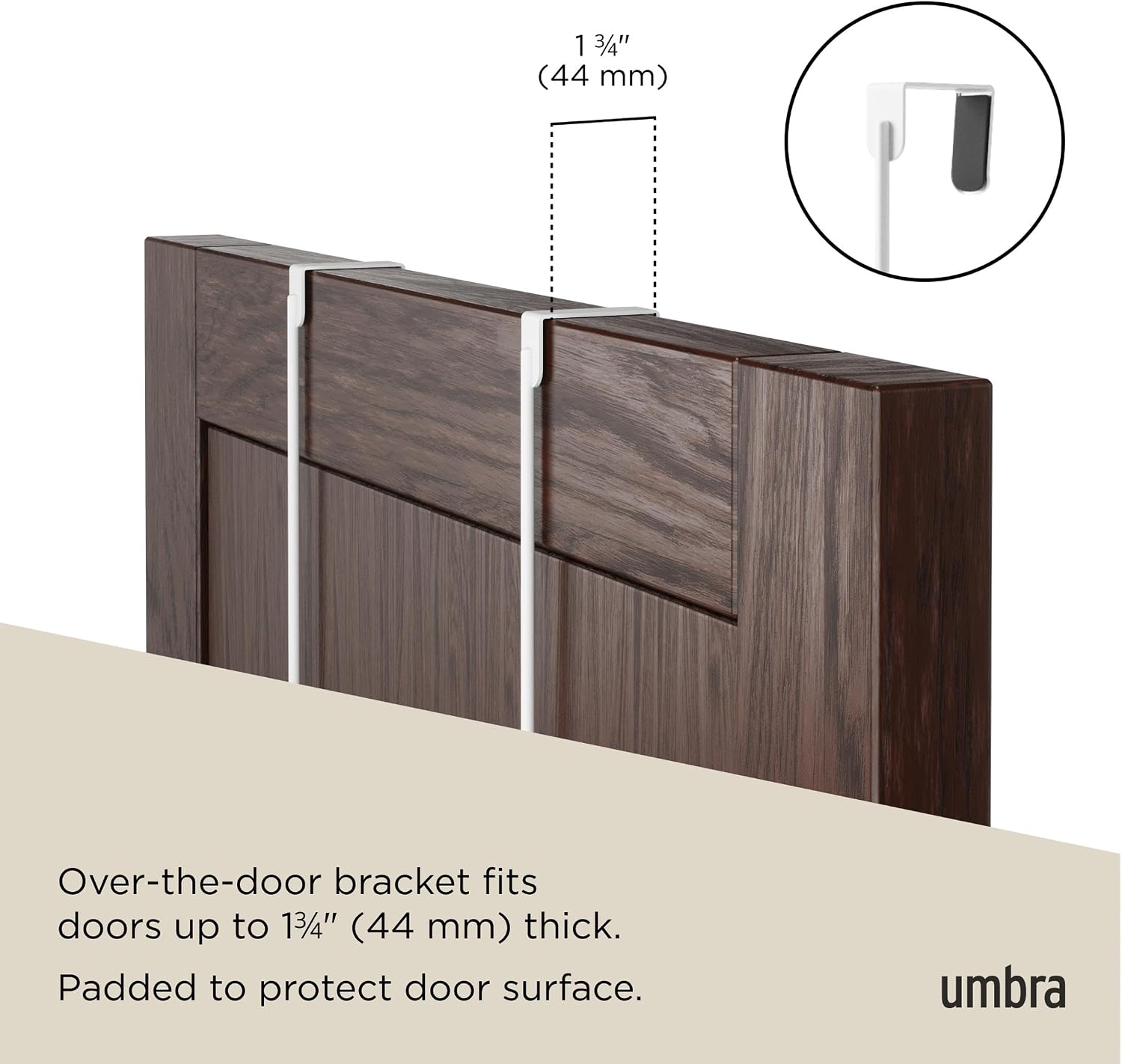 White Natural Multi Door Coat Rack