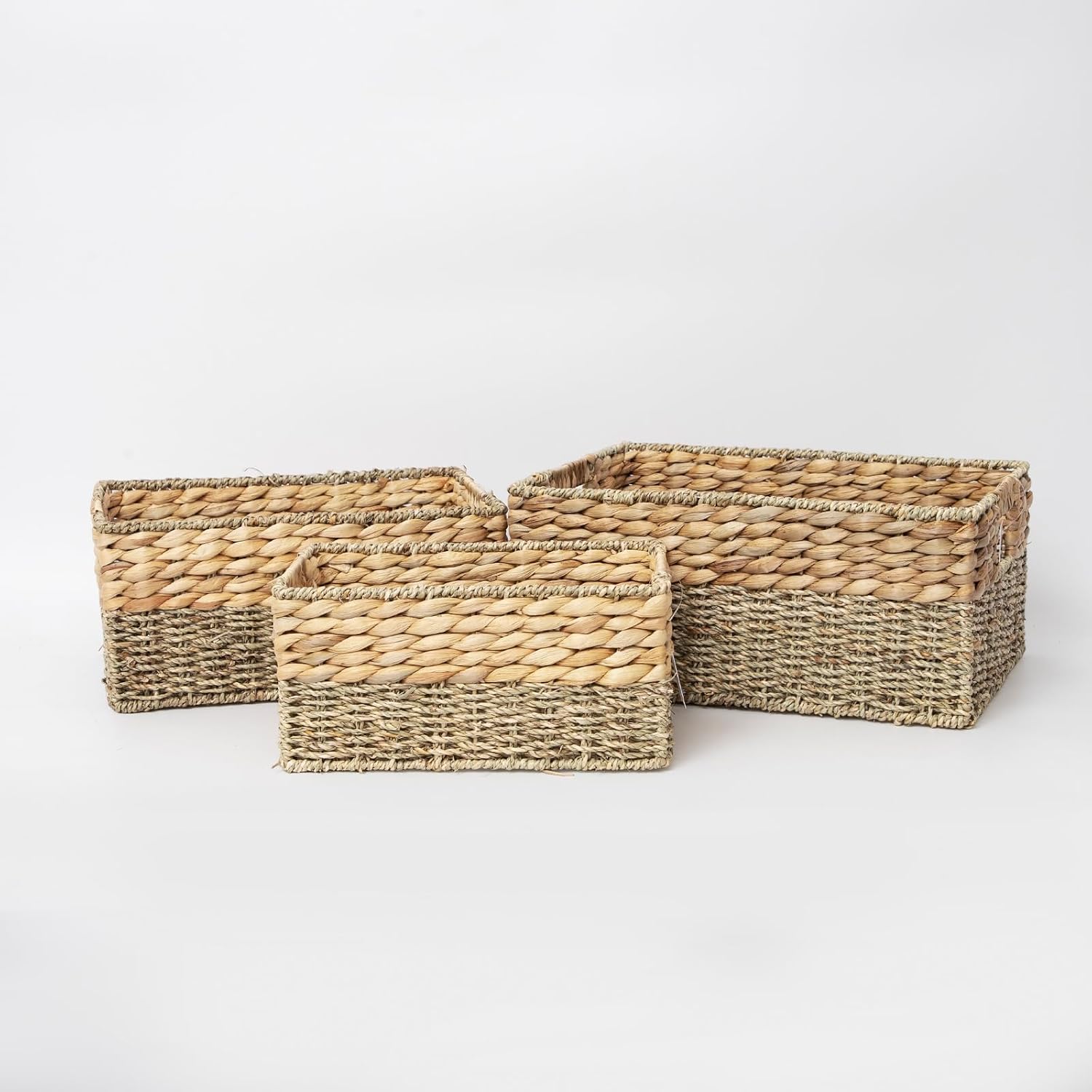 3 Pack Woven Storage Baskets