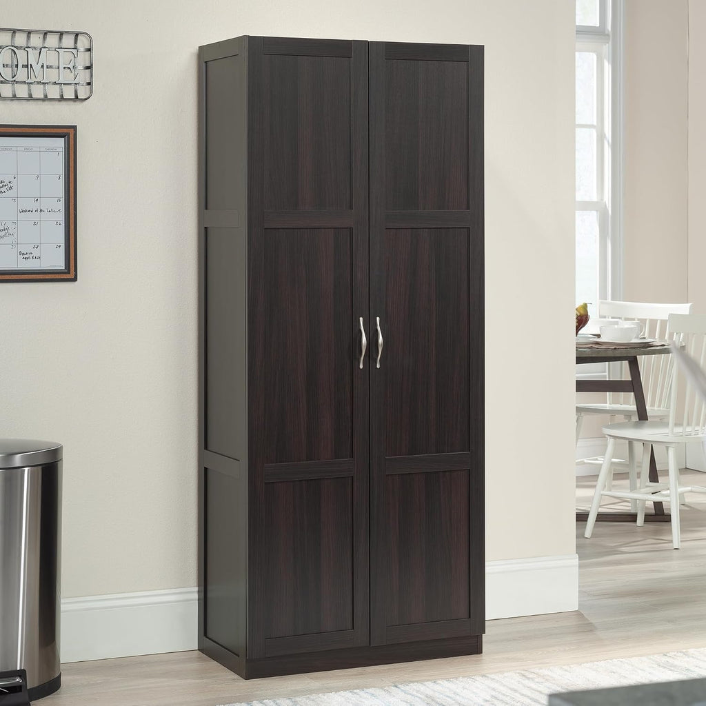 Cinnamon Cherry Tall Pantry Storage Cabinet