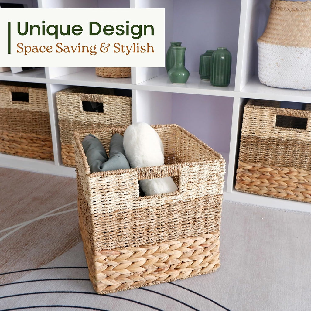 4 Pack 11 Inch Cube Storage Bins