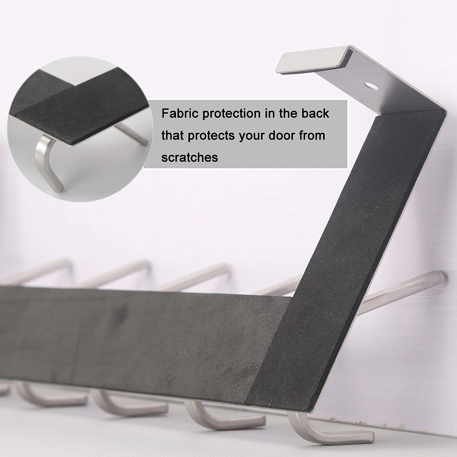 6 Hooks Silver Door Hanger 2 Pack