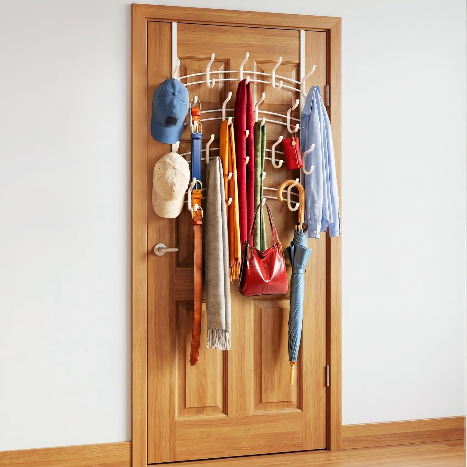 36 Hooks White Door Hanger