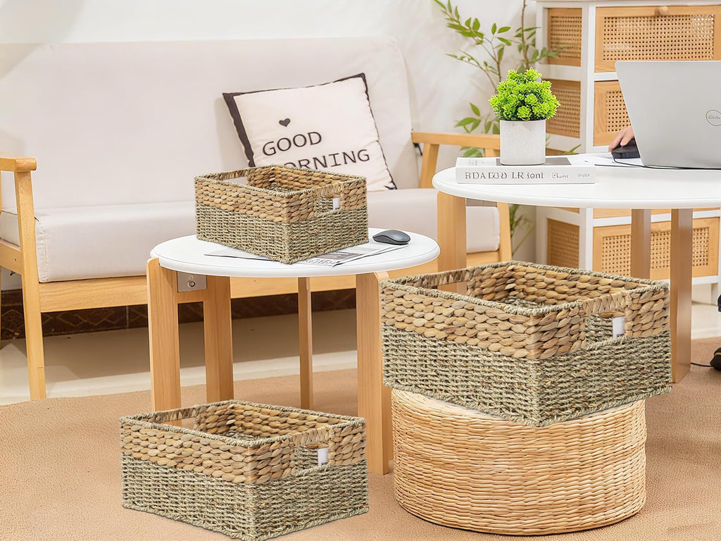 3 Pack Woven Storage Baskets