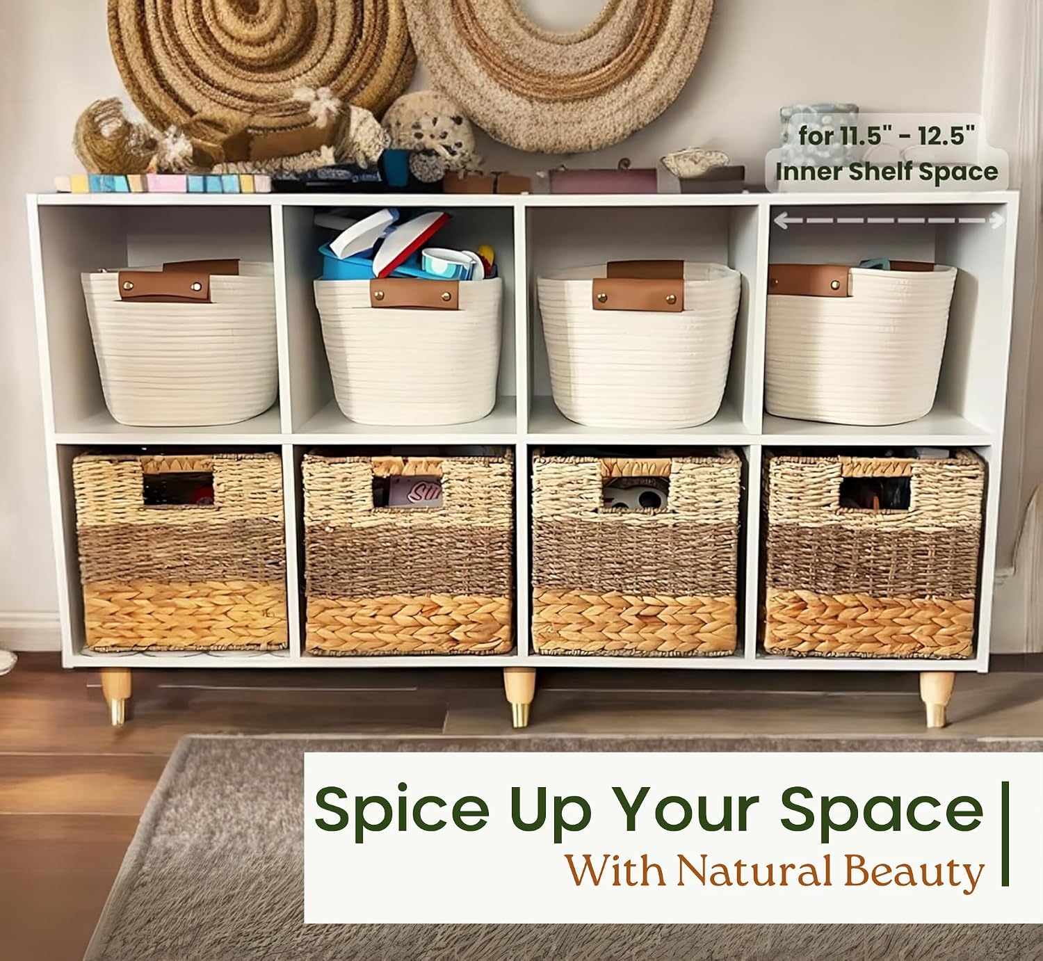 4 Pack 11 Inch Cube Storage Bins
