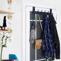 6 Hooks Black Door Hanger 2 Pack