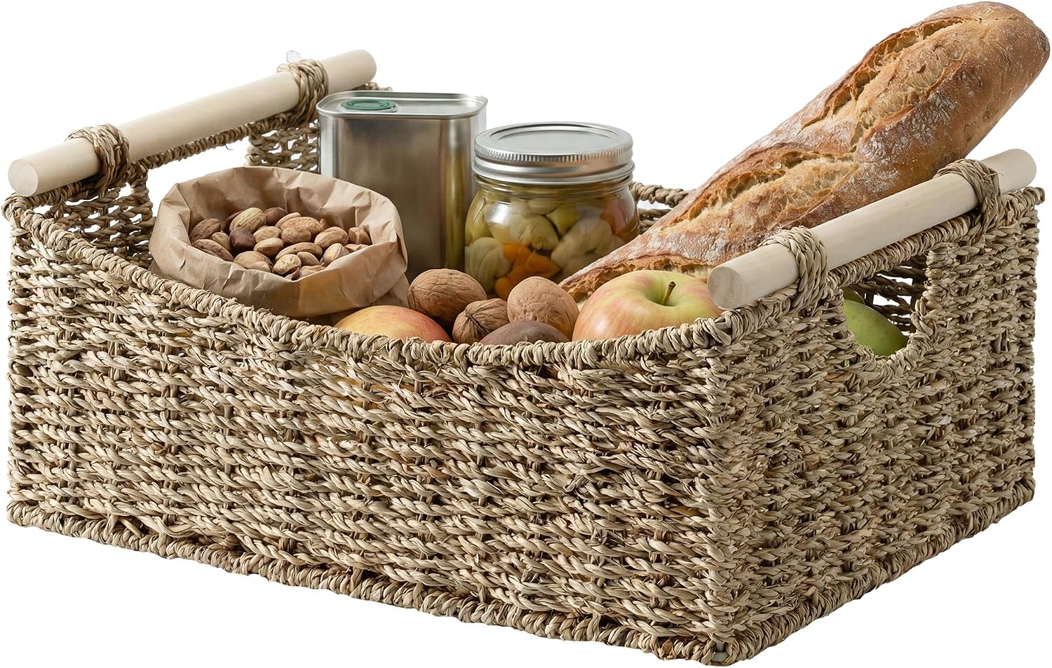 1 Pack Large Seagrass Storage Basket