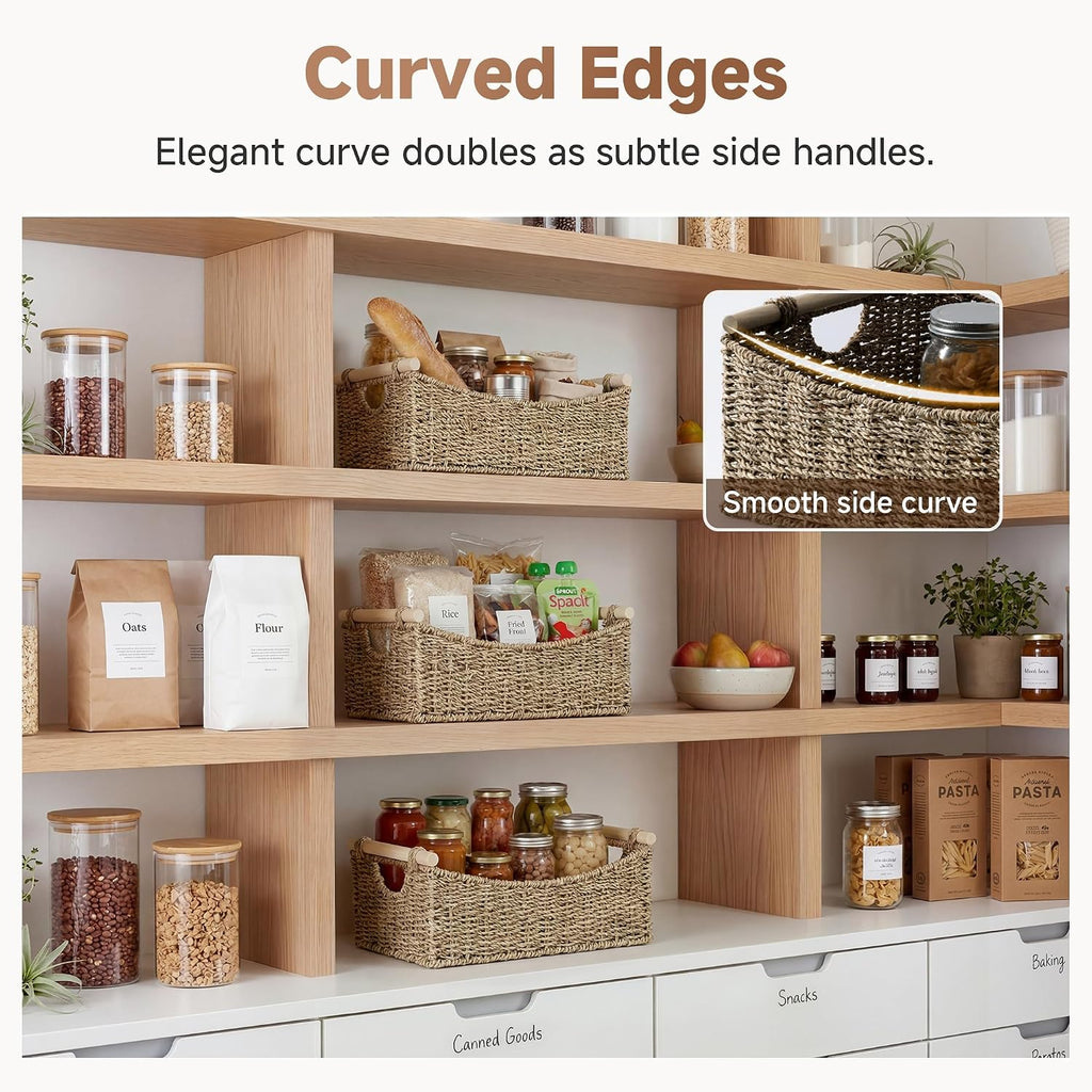 1 Pack Large Seagrass Storage Basket
