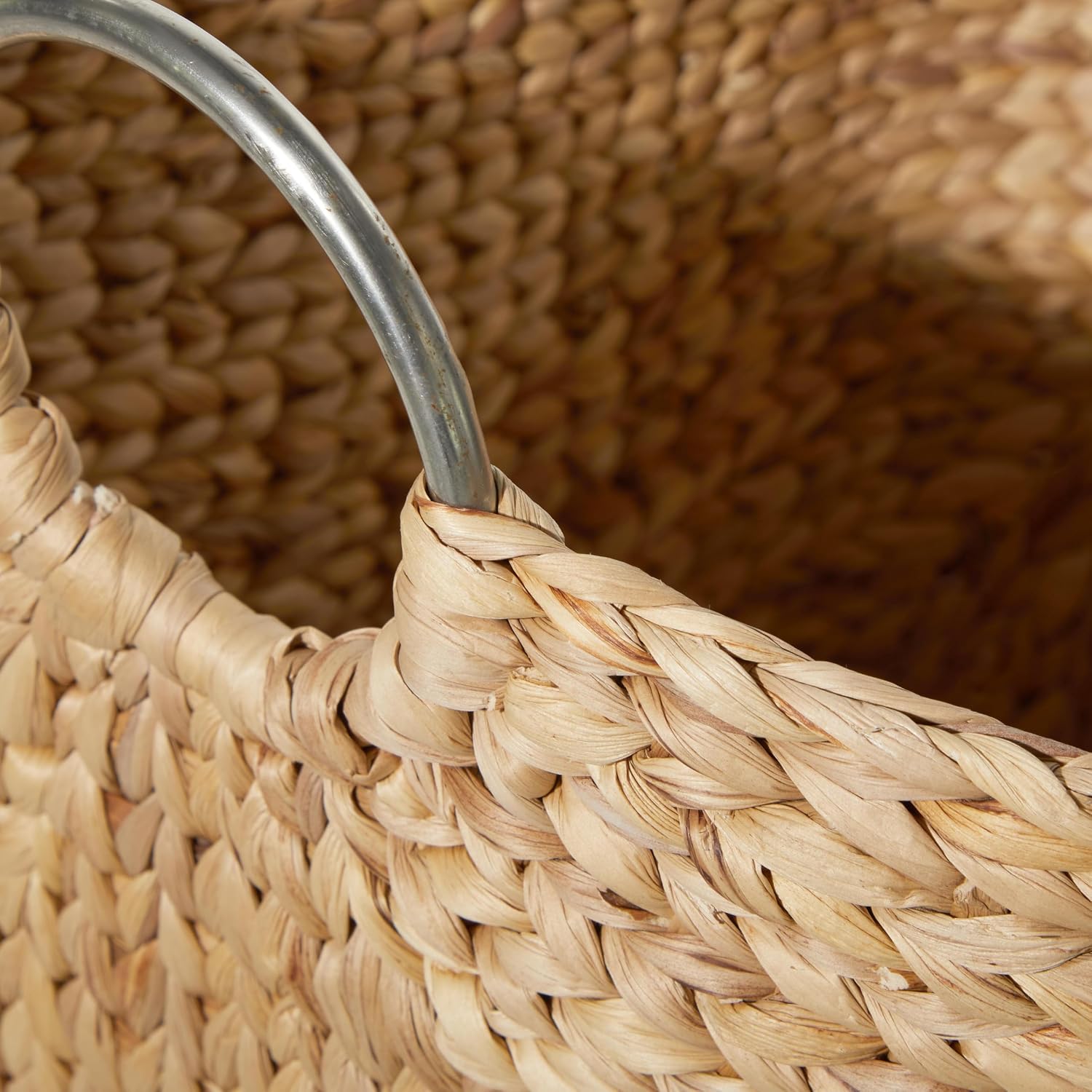 Large Brown Seagrass Storage Basket