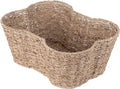 Bone Shaped Seagrass Pet Storage Basket