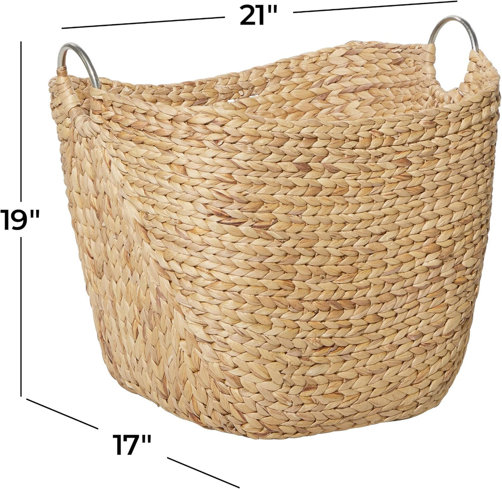 Large Brown Seagrass Storage Basket