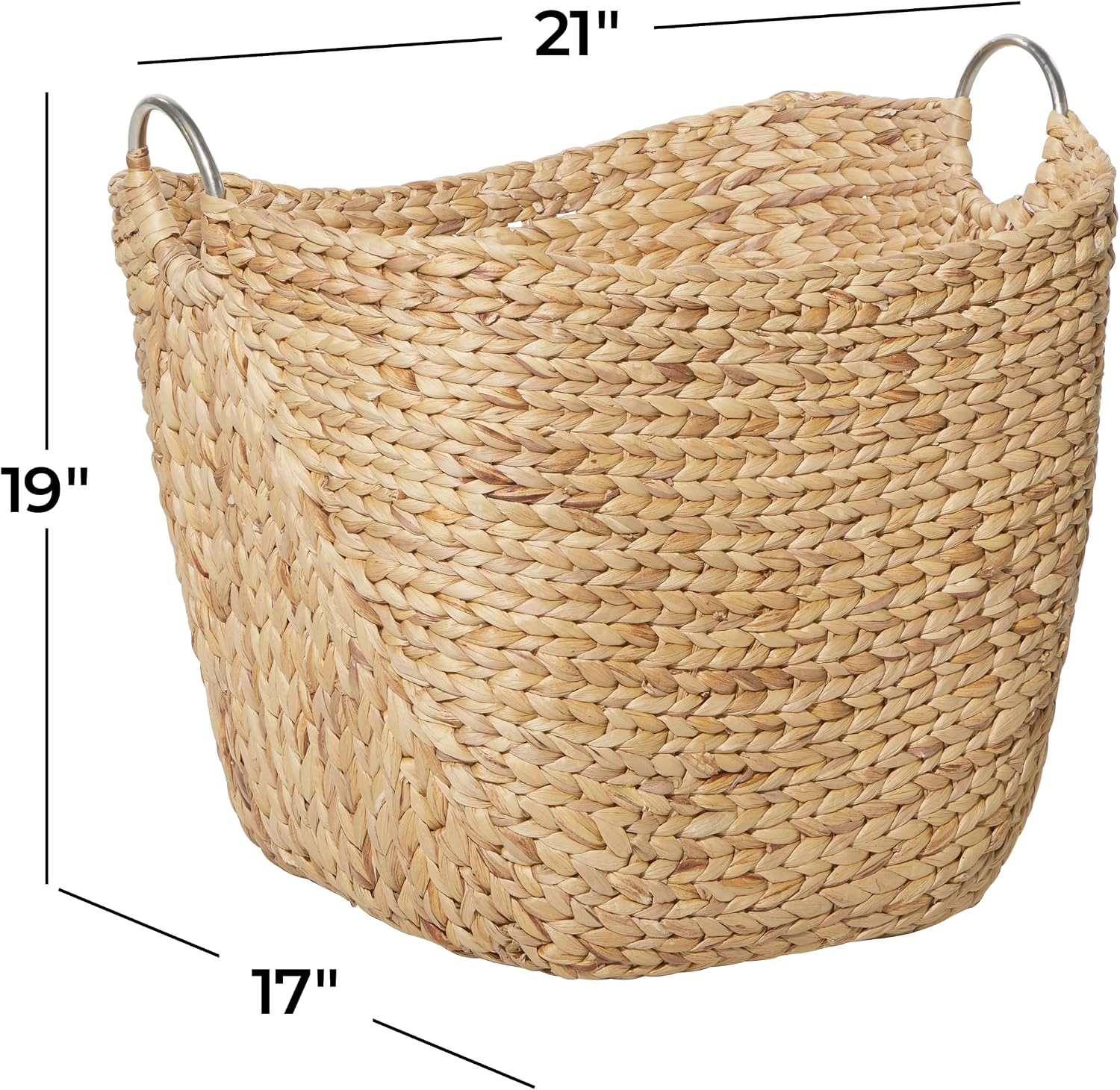 Large Brown Seagrass Storage Basket