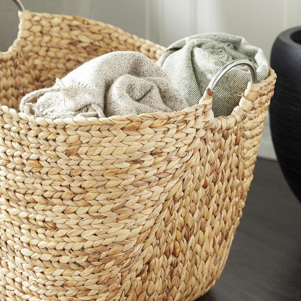 Large Brown Seagrass Storage Basket